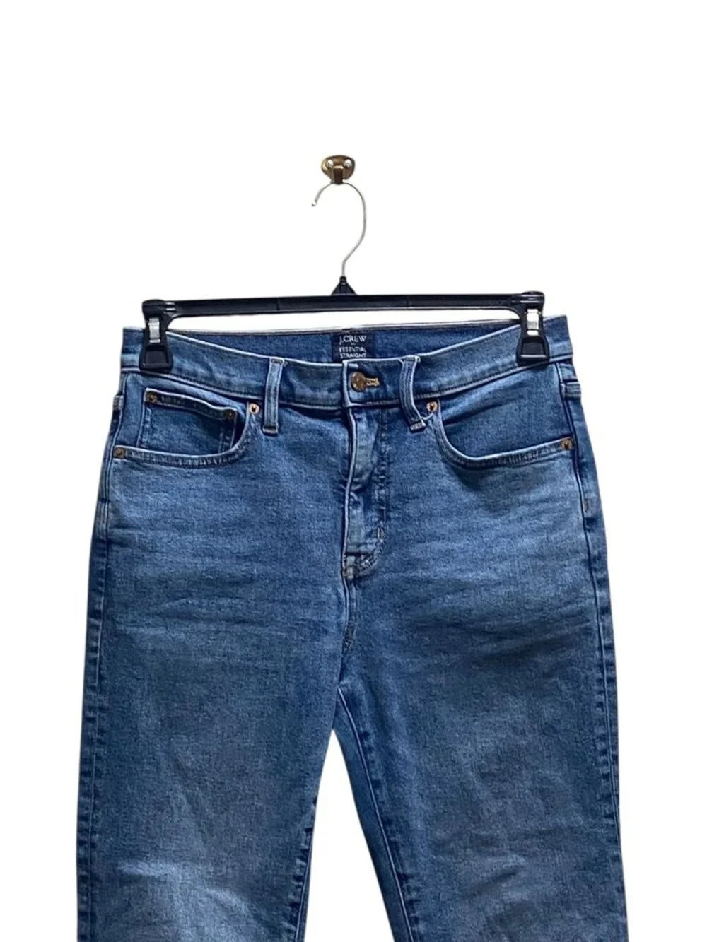 J.Crew Essential Straight Leg Jeans Blue Size 27 Preppy Minimalist Classic Cute